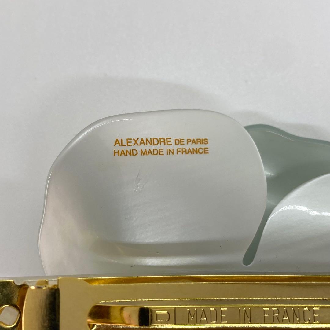 アレクサンドルドゥパリ　バレッタ　カメリア　美品　Lサイズ　レア