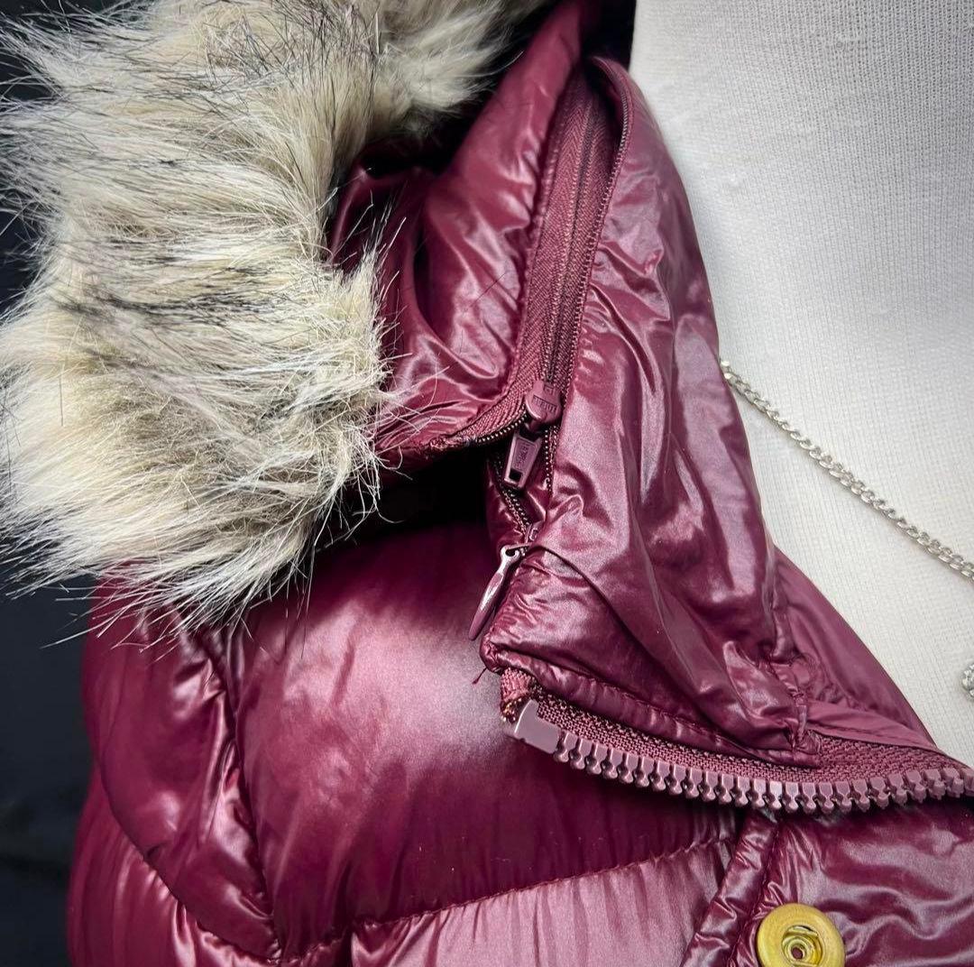 平成ギャル　y2k グランジ　ファー付き　ダウンジャケット　GAP 光沢　お兄系