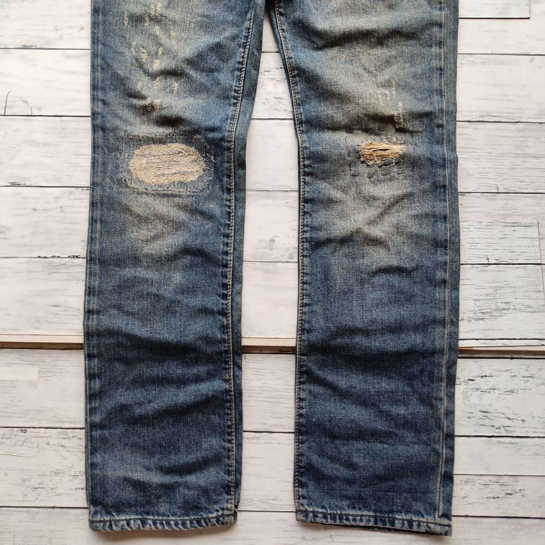 未使用級 レア ポロラルフローレン リペア加工 デニムパンツ タグ付き ジーンズ