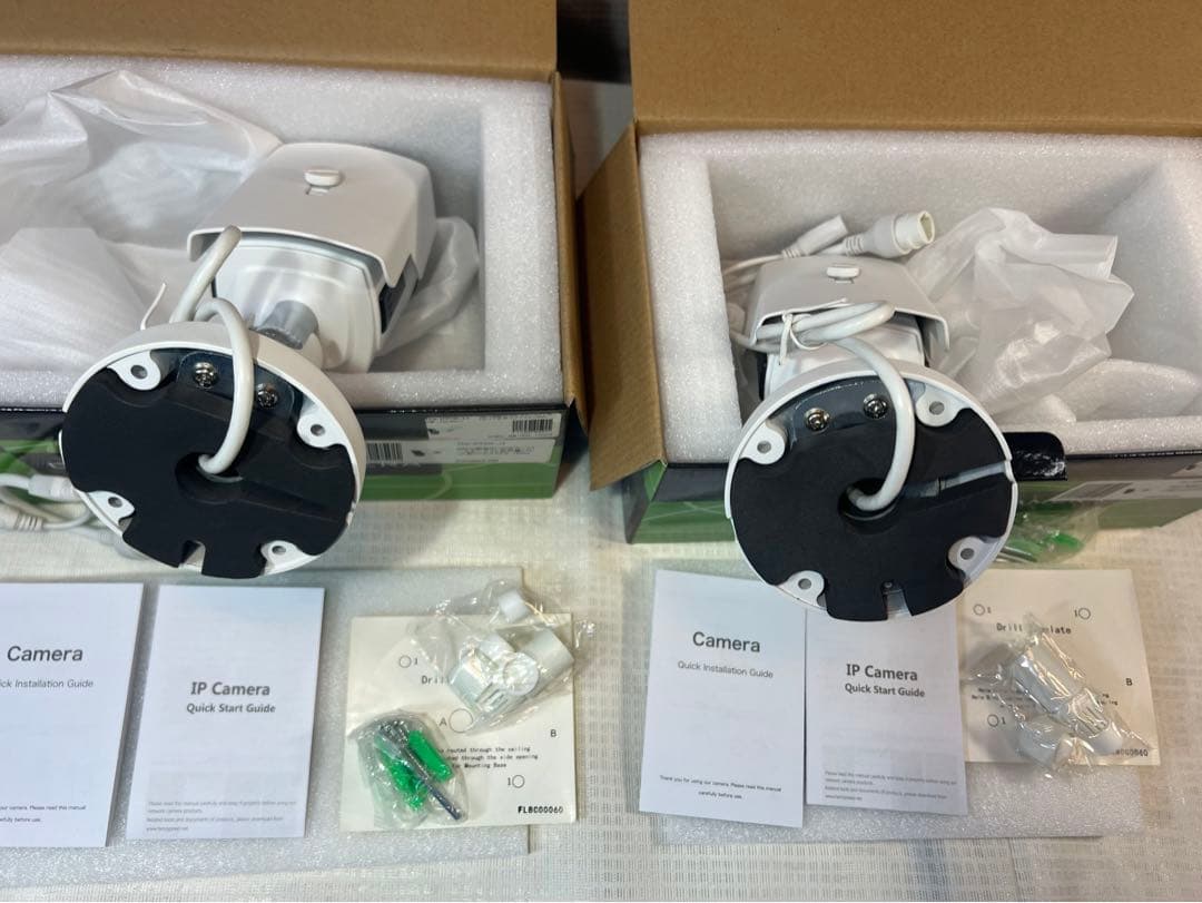 CCTVカメラ Tca-IPPOE-12 ホワイト 2台セット