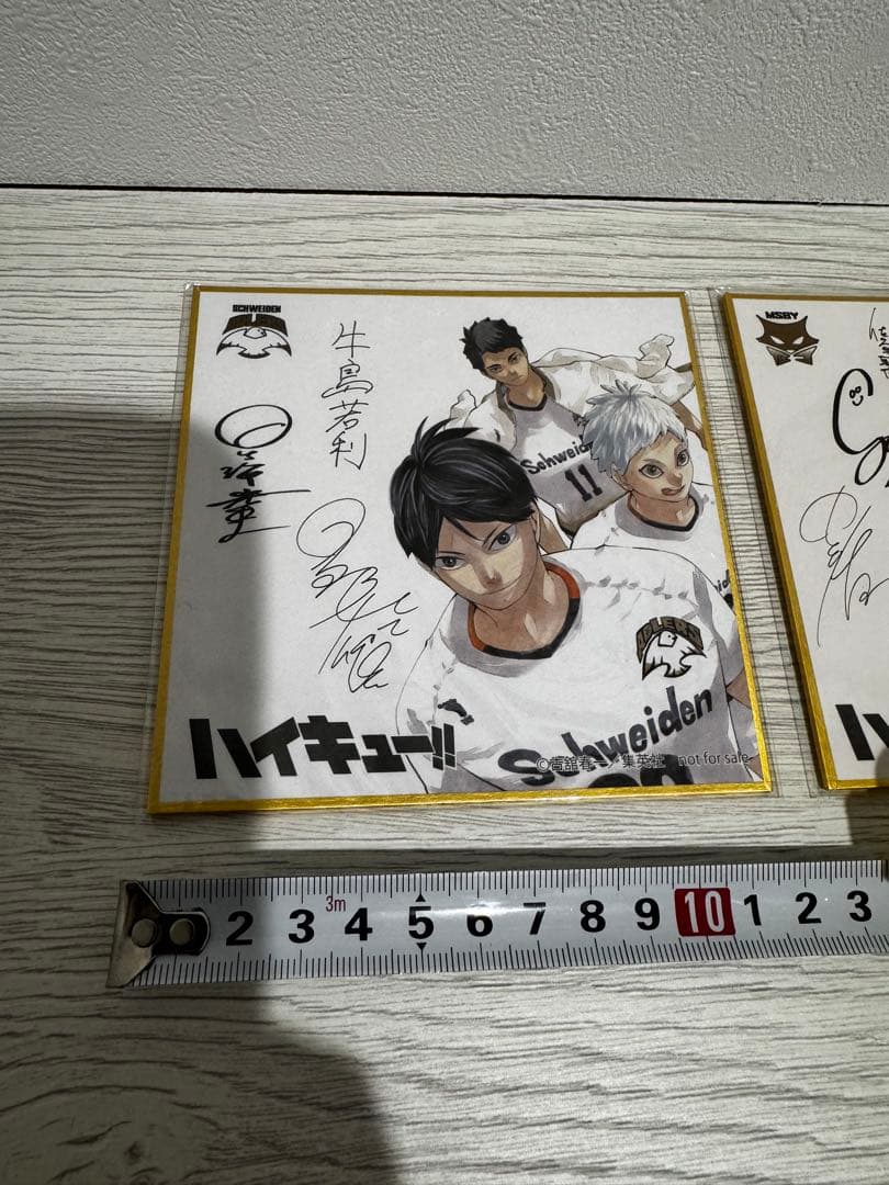 〈非売品〉ハイキュー完結記念　サイン色紙