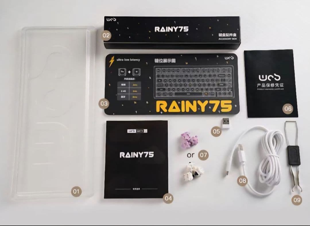 WOBKEY Rainy75 color ブラック