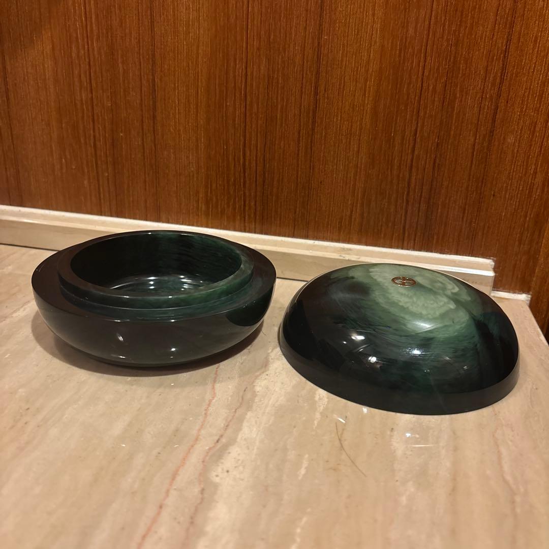 【美品】ARMANI CASA 小物入れ グリーン