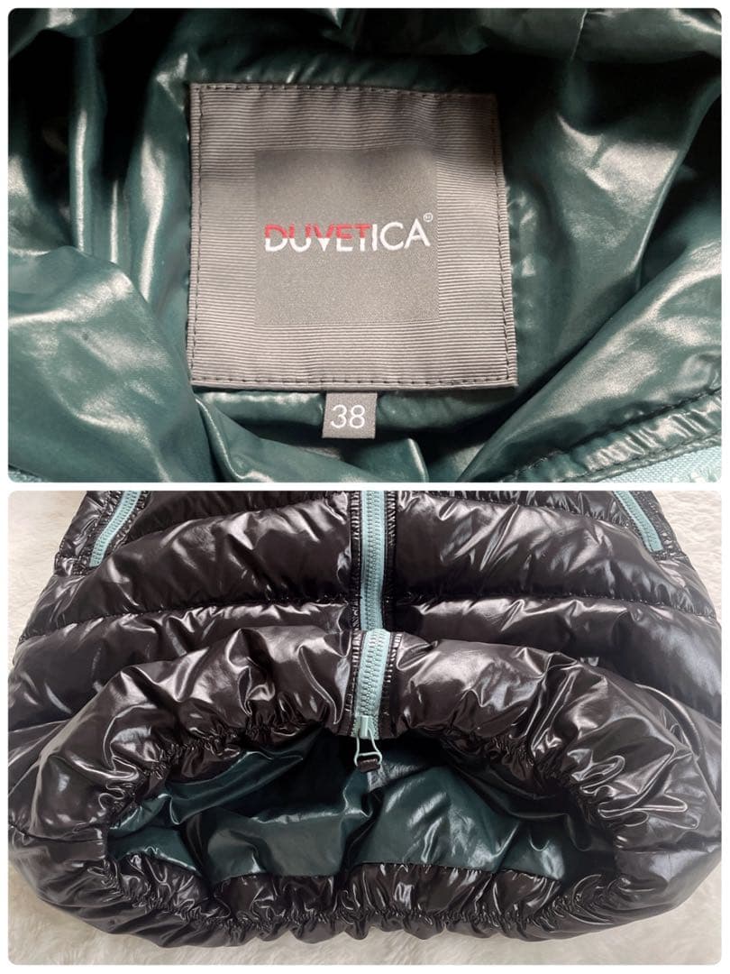 【美品】 DUVETICA ACE アチェ ロングダウン 38 ブラック ブルー
