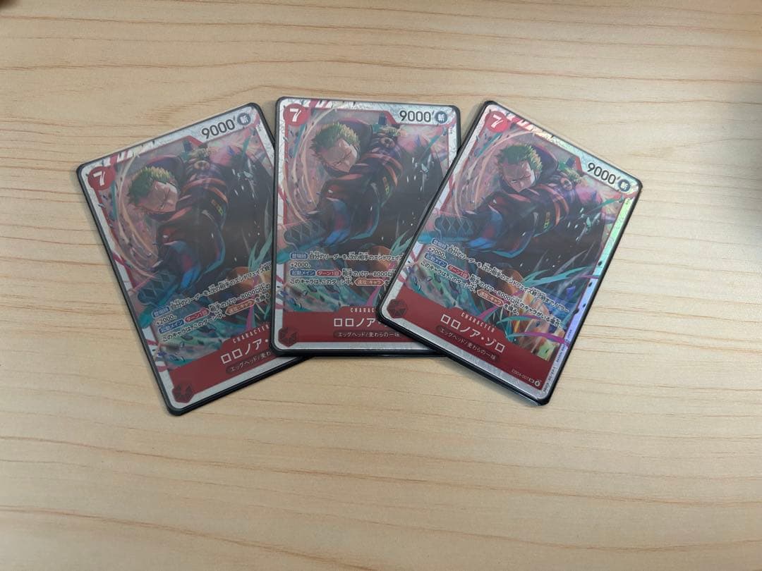 ワンピースカード　ロロノア・ゾロ　SR 3枚