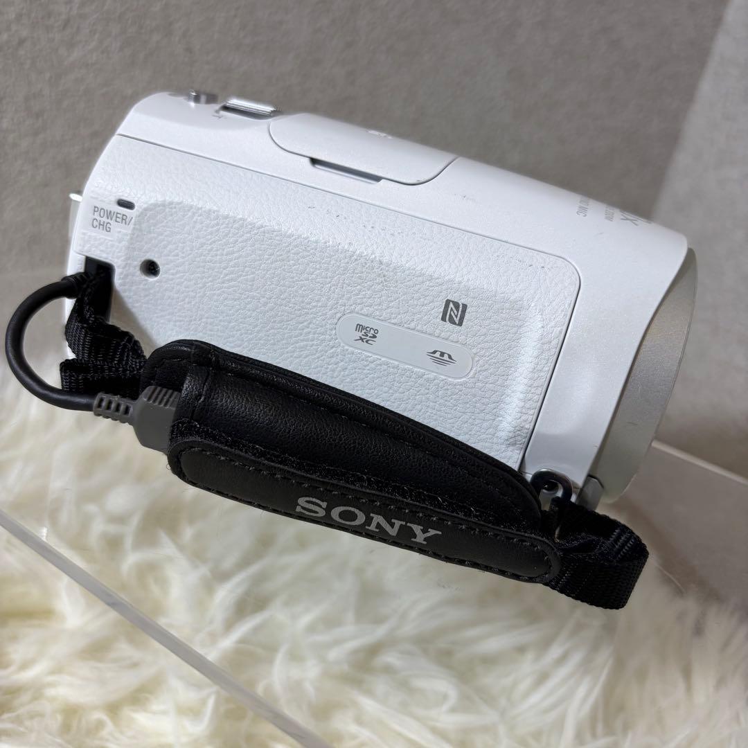 【美品】SONY HDR-CX470 ハンディカムビデオカメラ 本体 ホワイト