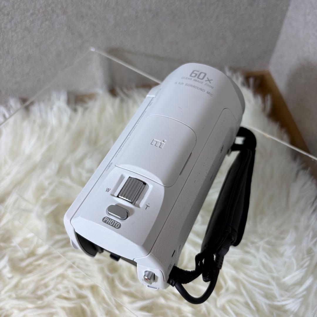 【美品】SONY HDR-CX470 ハンディカムビデオカメラ 本体 ホワイト