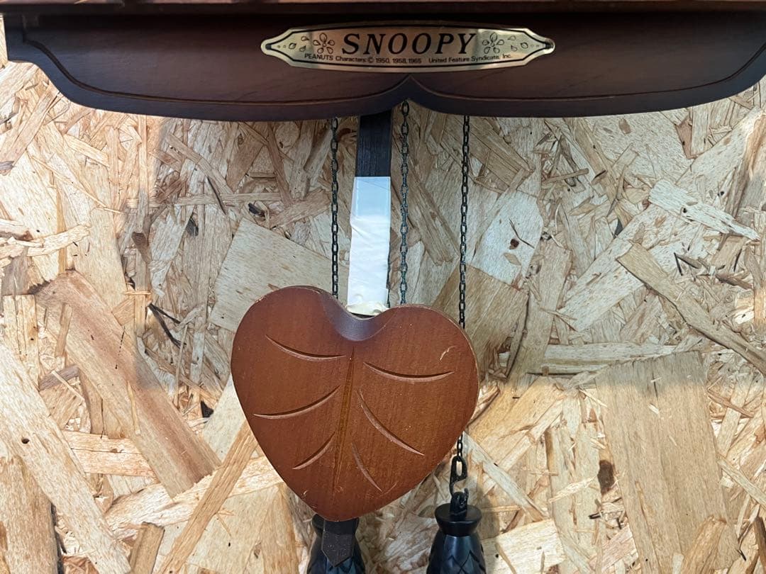 スヌーピー 鳩時計 CITIZEN レトロ 木製 ハト時計　SNOOPY 訳あり