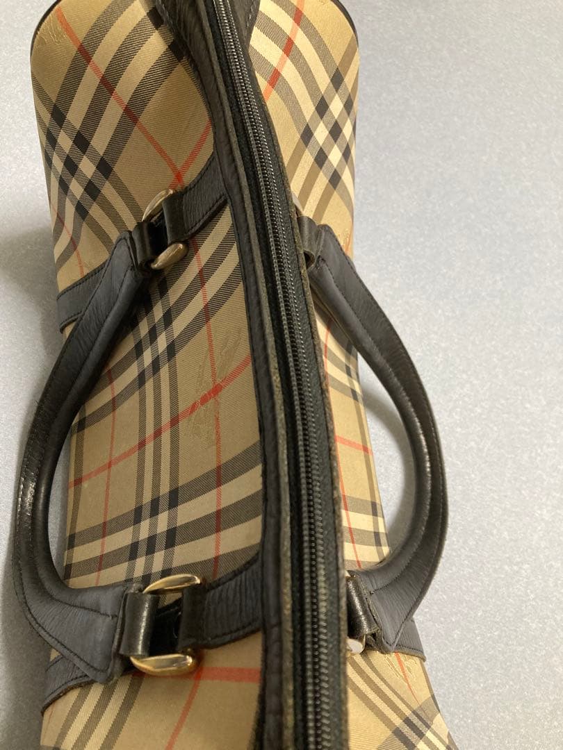 【BURBERRY バーバリー ボストンバッグ】　ノバチェック　ミニボストン