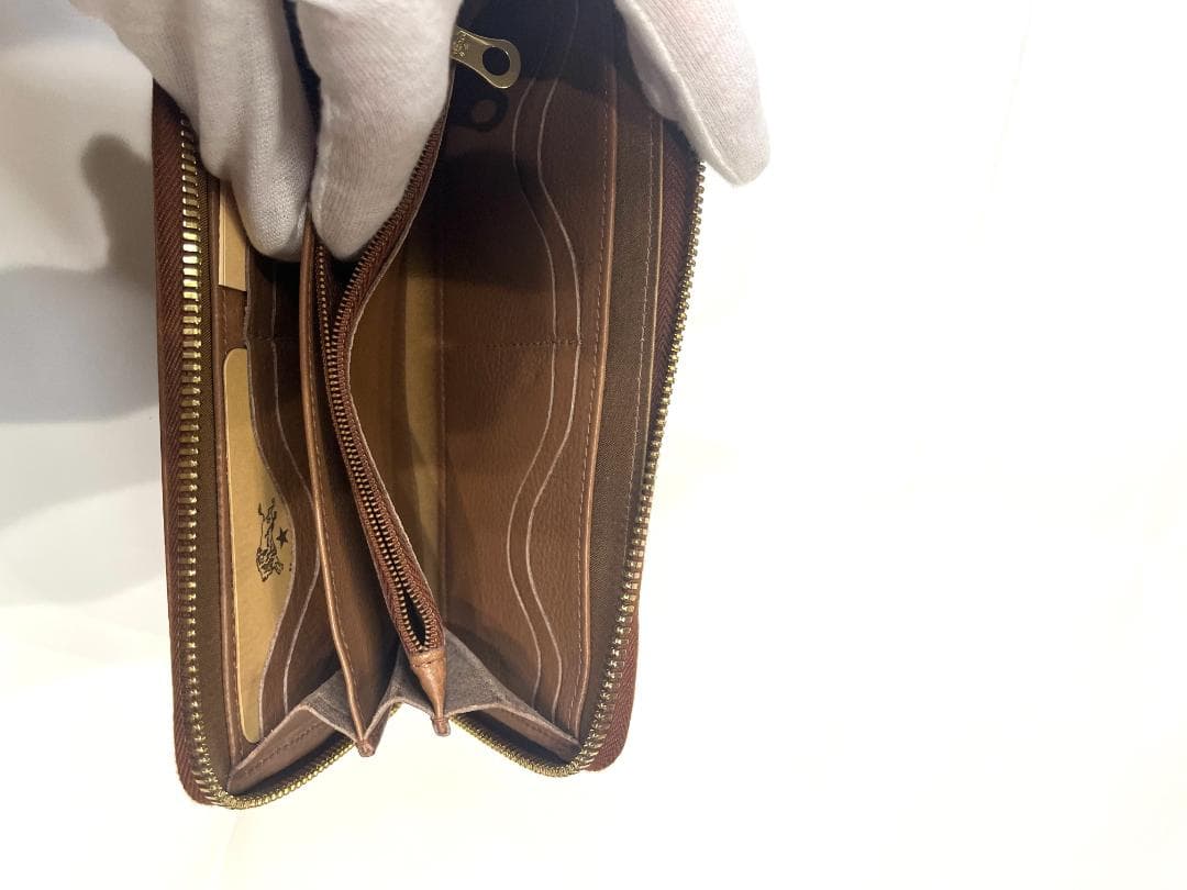 イルビゾンテ SZW046 レザー ラウンドファスナー 長財布【未使用品】