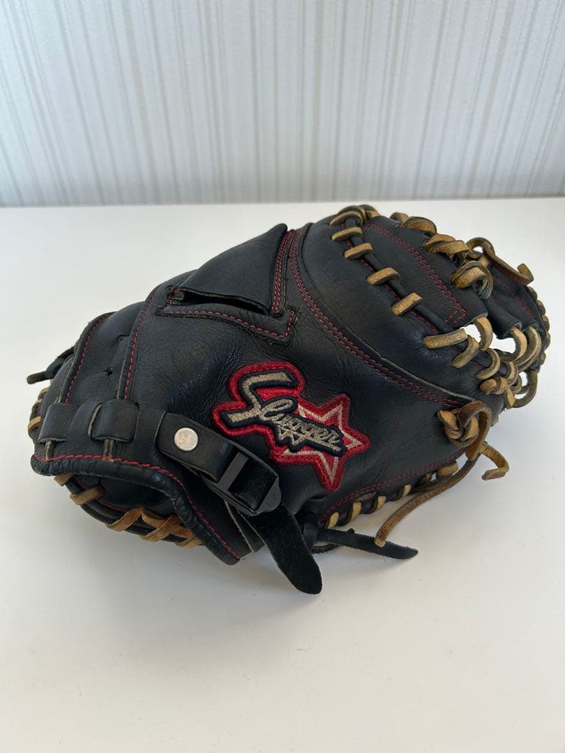 少年野球 久保田スラッガーキャッチャーミッド軟式グローブ 黒 右投げ用