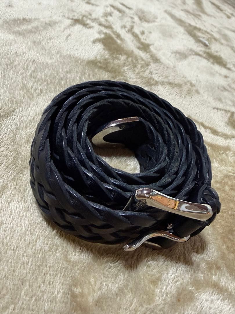 J&M DAVIDSON 編み込み ブラックベルト