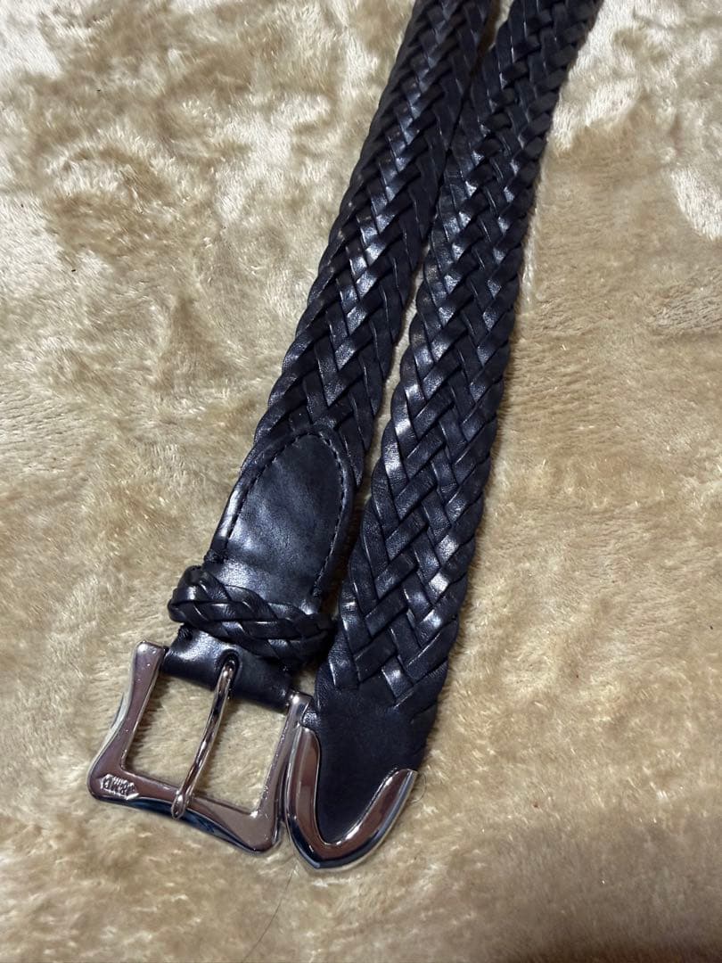 J&M DAVIDSON 編み込み ブラックベルト