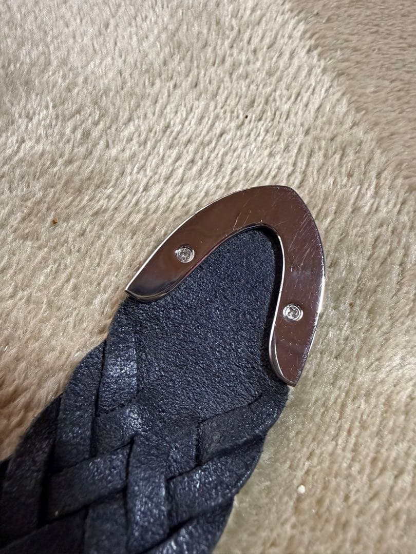 J&M DAVIDSON 編み込み ブラックベルト