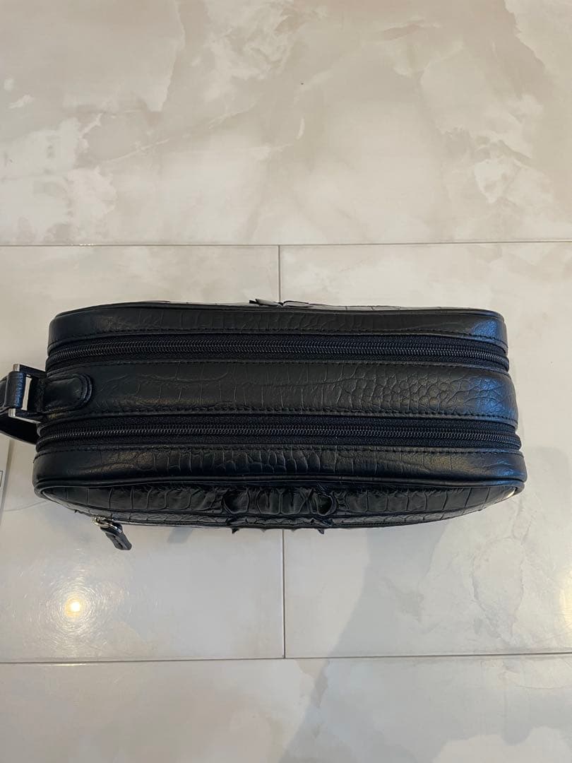 クロコダイル ビジネスバッグ ブラック