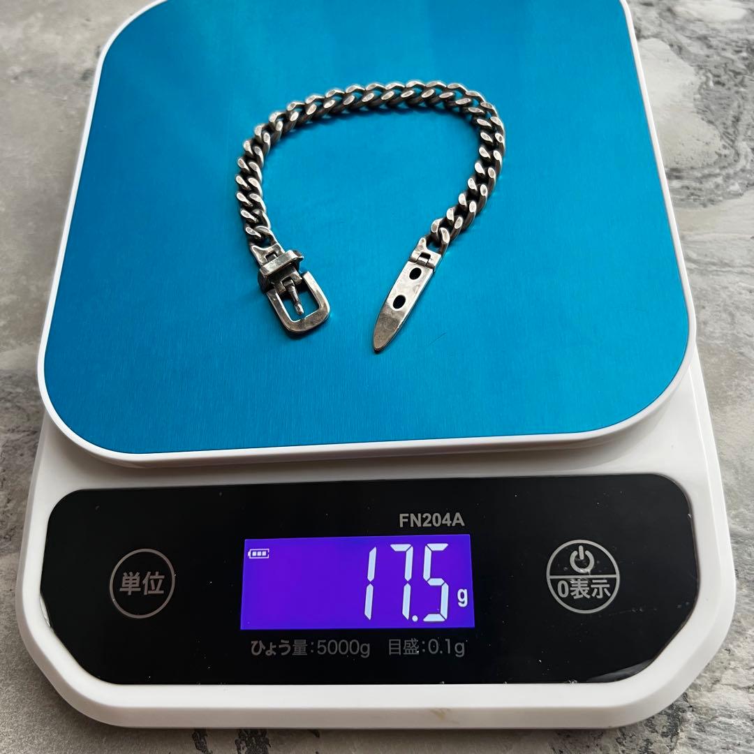 ヴィンテージ VINTAGE ベルト デザイン 喜平チェーン ブレスレット