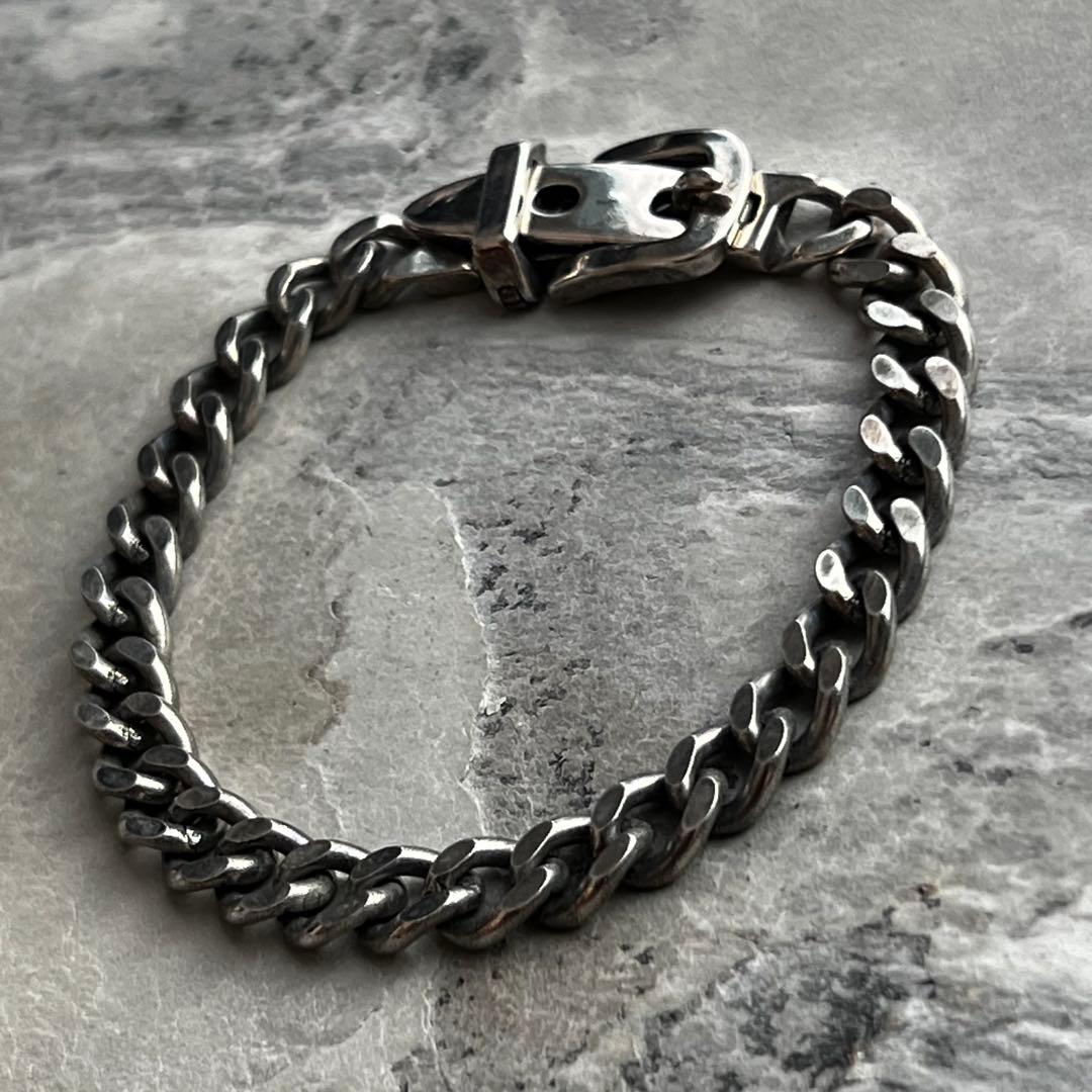 ヴィンテージ VINTAGE ベルト デザイン 喜平チェーン ブレスレット