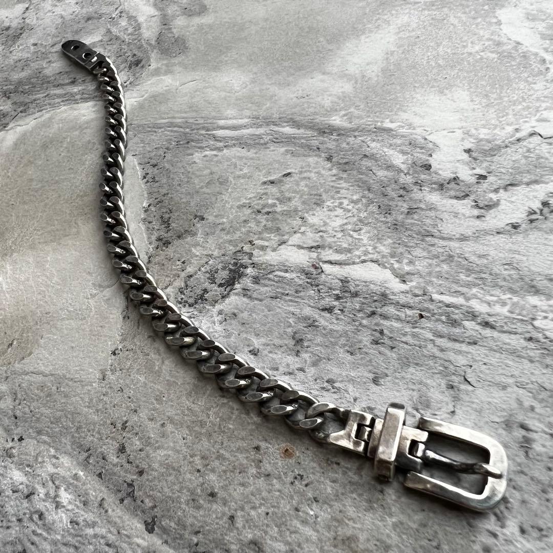 ヴィンテージ VINTAGE ベルト デザイン 喜平チェーン ブレスレット