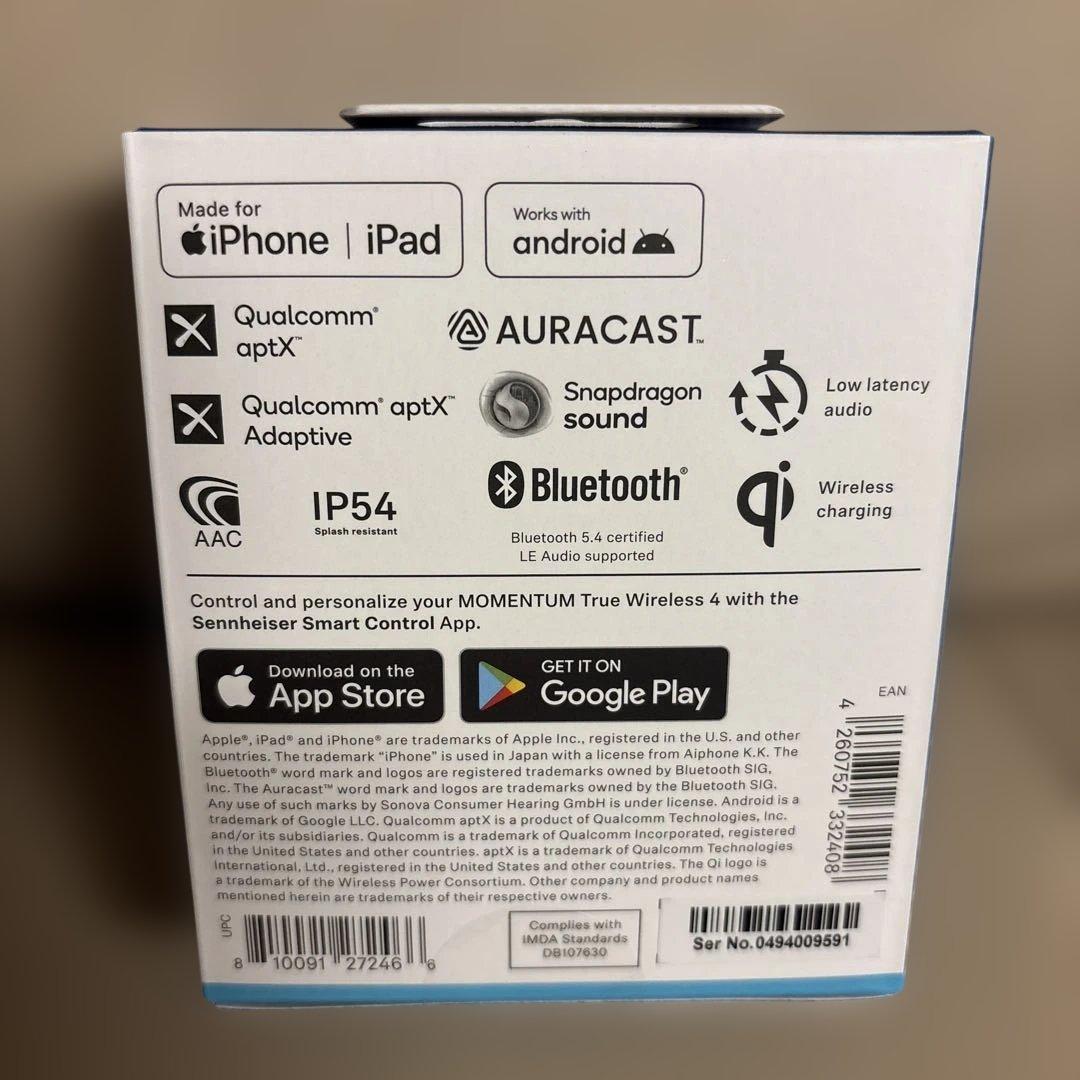 【未開封】Sennheiser Momentum True Wireless 4