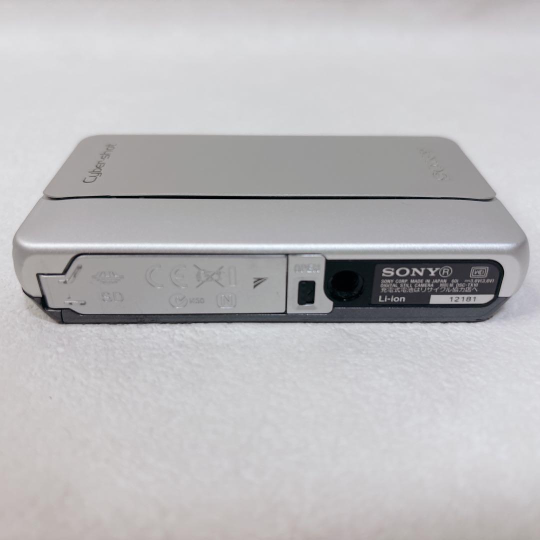 極美品　SONY Cybershot DSC-TX10 シルバー　防水デジカメ