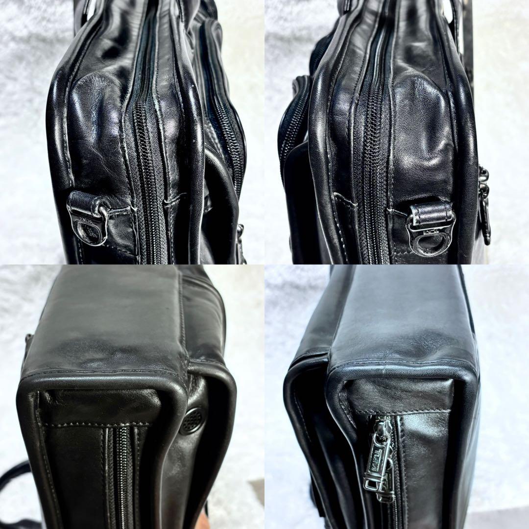 TUMI トゥミ 本革 高級 レザー 2WAY ビジネスバッグ 極美品