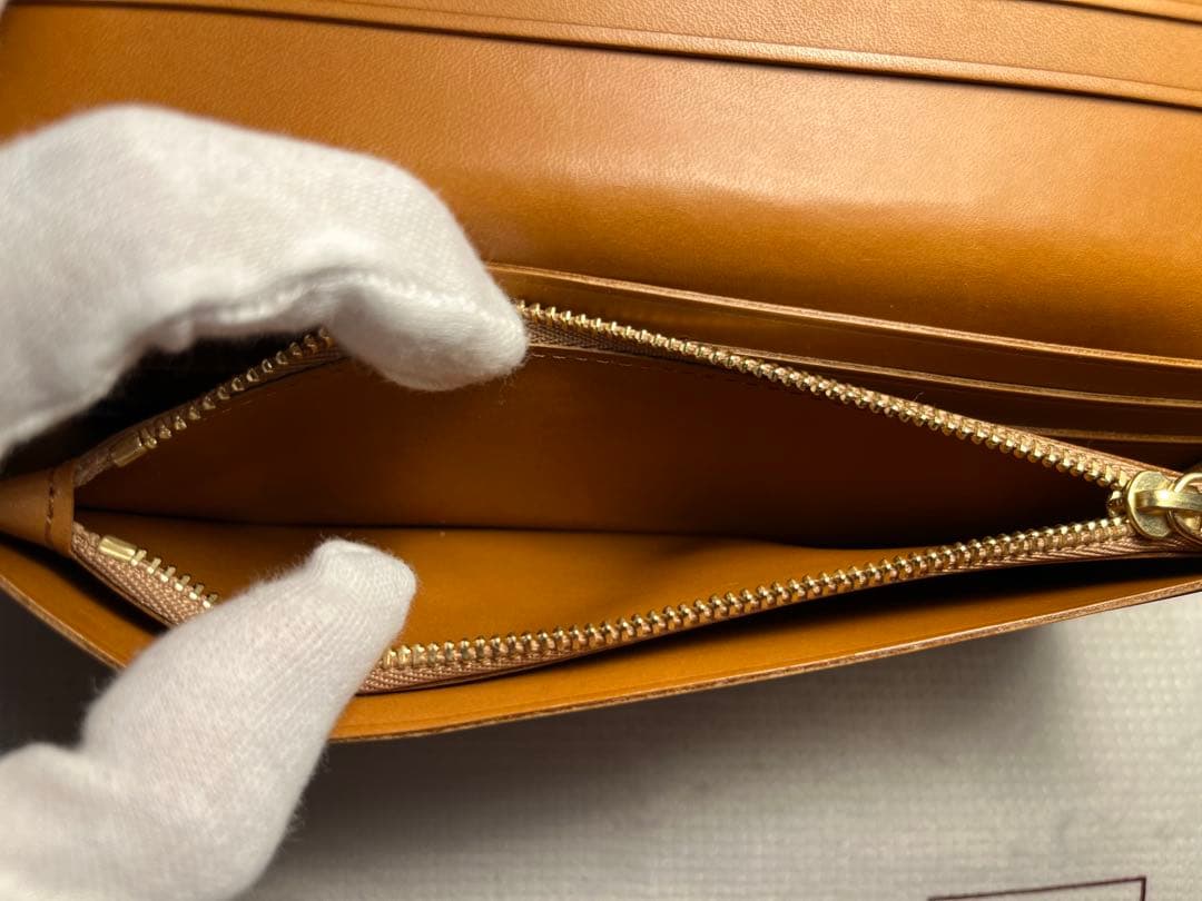 【極美品】土屋鞄 スペシャルコードバン 長財布 ナチュラル 希少限定品