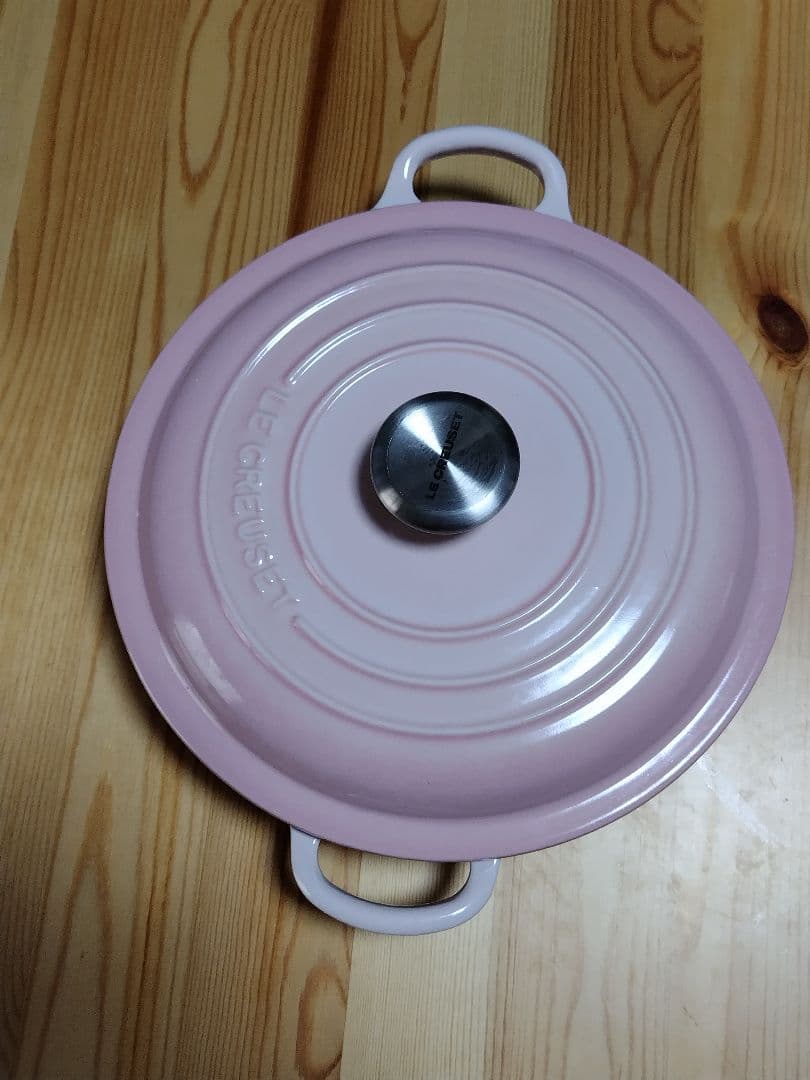 Le Creuset ピンク 両手鍋 ビュッフェ キャセロール ルクルーゼ 浅鍋