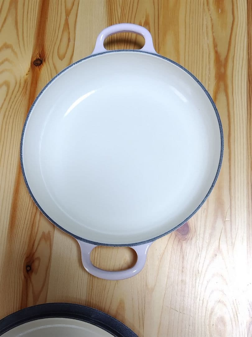 Le Creuset ピンク 両手鍋 ビュッフェ キャセロール ルクルーゼ 浅鍋