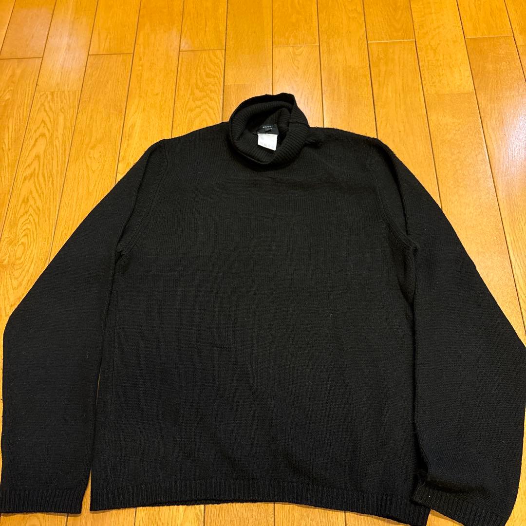 GUCCI ブラック タートルネック セーター M