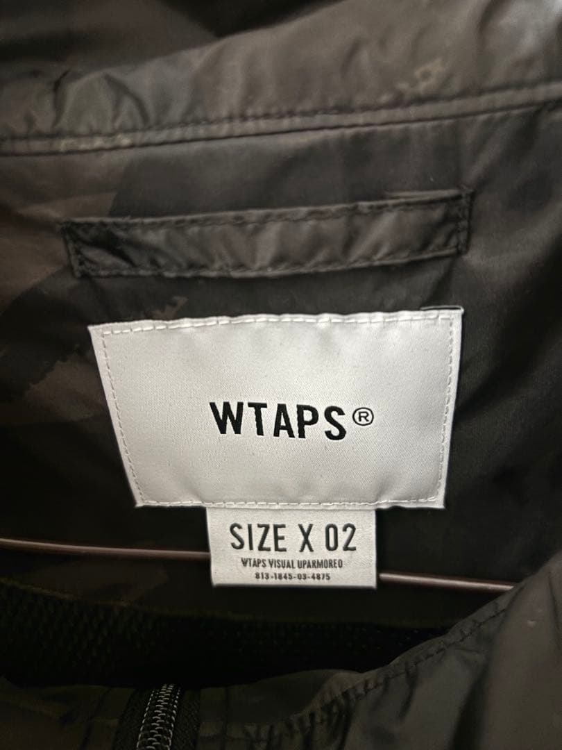 W)taps ブラックカモフラージュ ナイロンジャケット