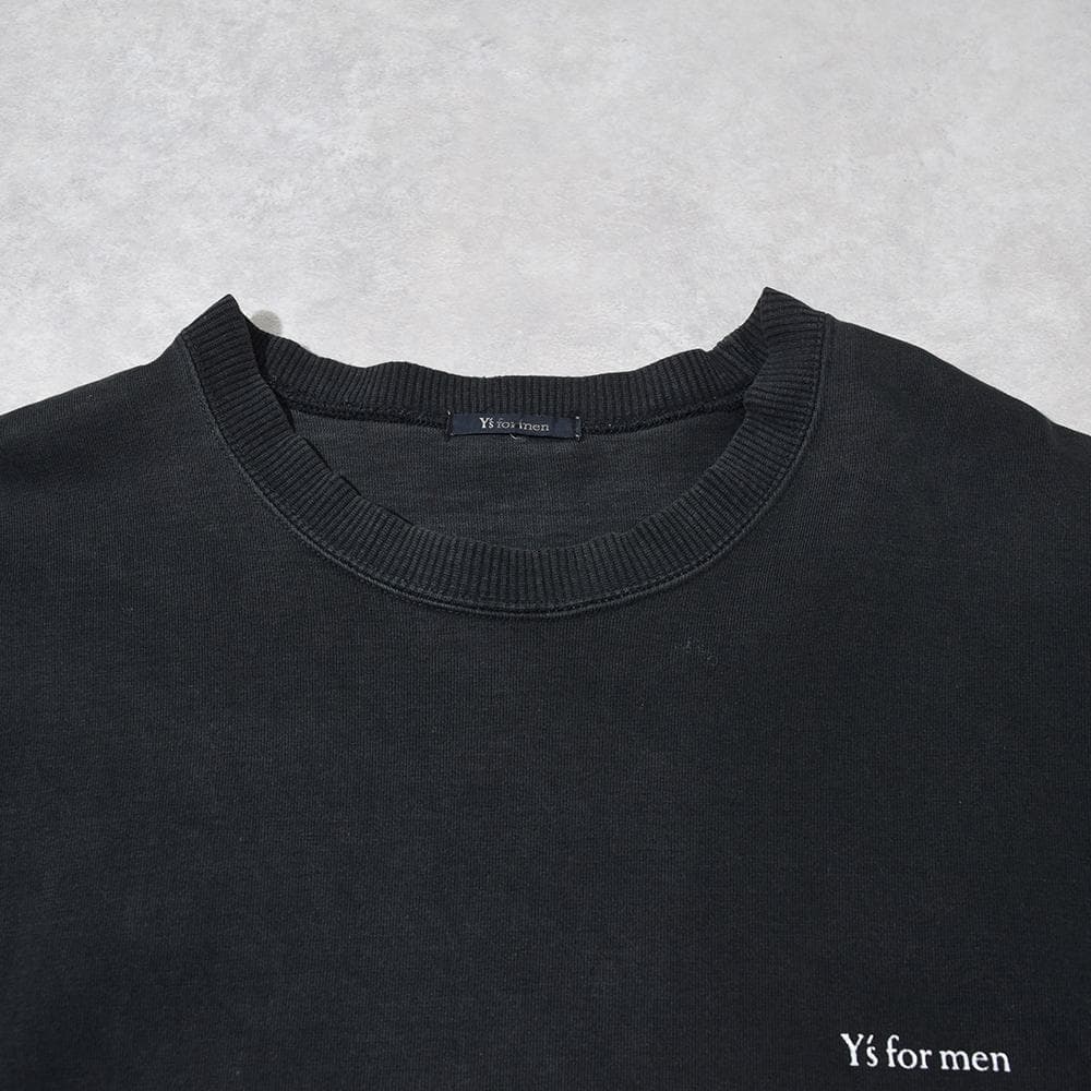 90s ヨウジヤマモト Y's for men ロゴ スウェット ボロ フェード