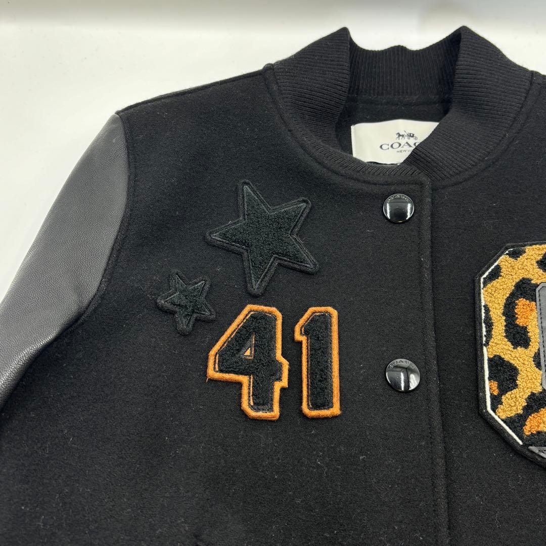 【美品】COACH コーチ スタジャン ワッペン パッチ刺繍 レディース S