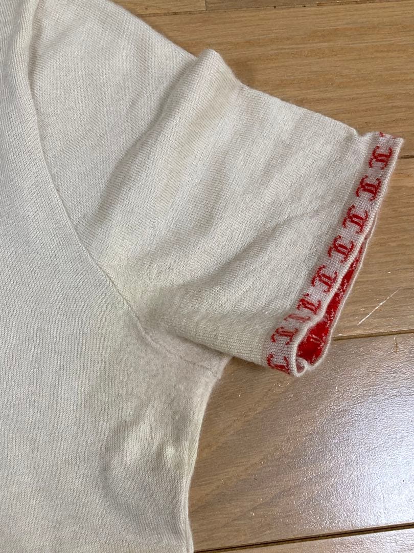 CHANEL シャネル　カシミア　半袖ニット　38