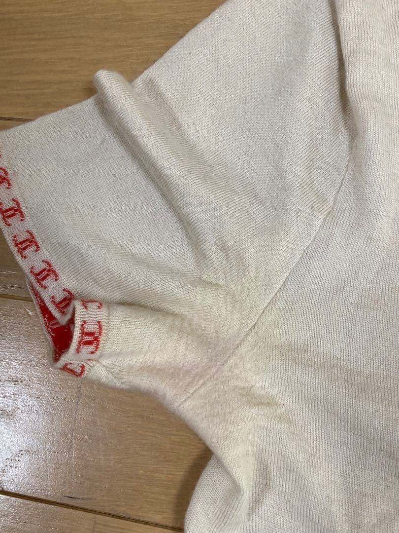 CHANEL シャネル　カシミア　半袖ニット　38