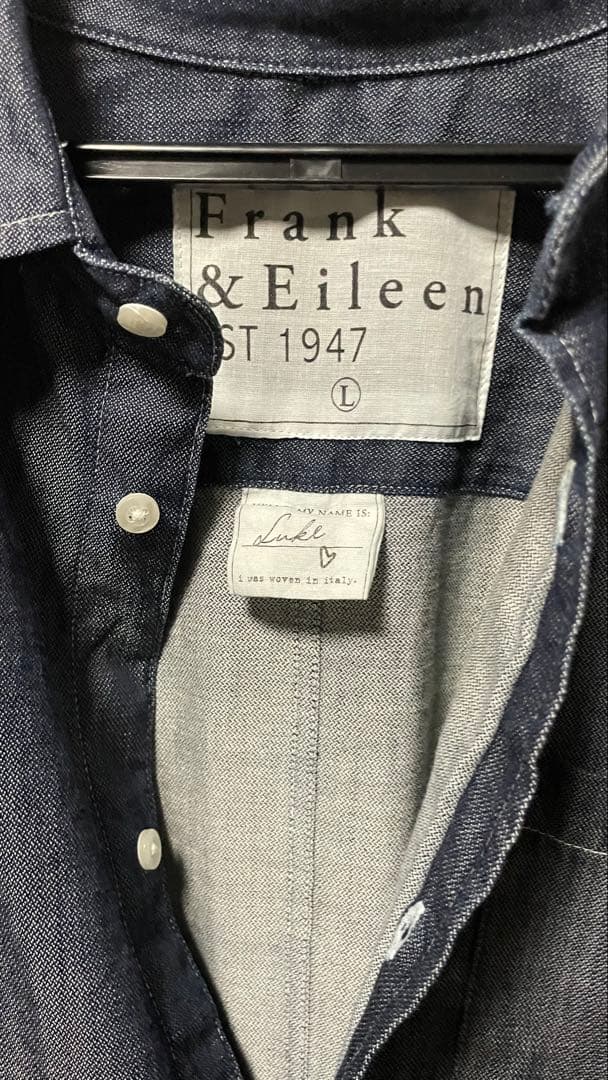 極美品フランクアンドアイリーン Lukeデニムシャツ