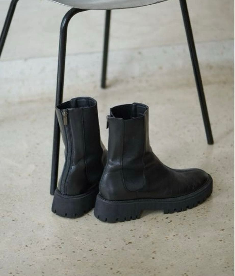 さ*ら様 Whim Gazette THE PAUSE レザーサイドゴアブーツ