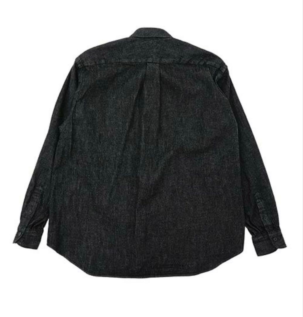 COMOLI デニムコモリシャツ Black/Ecru size2