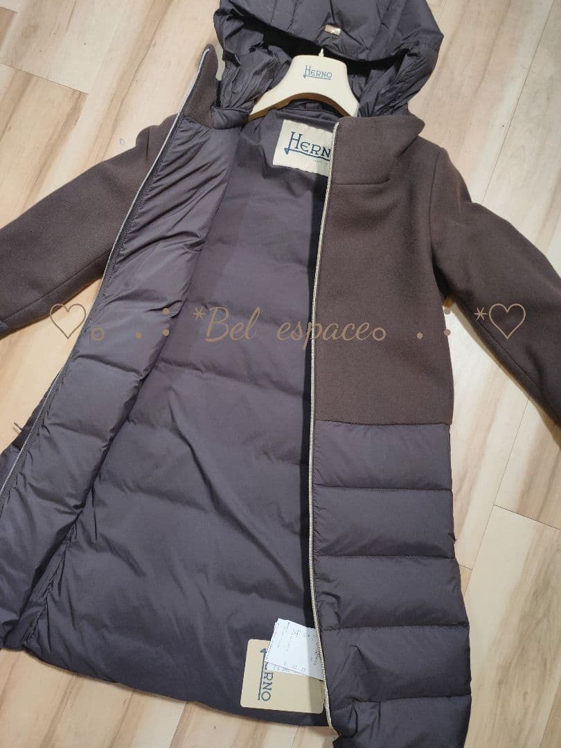 半額！新品！【定価21万】HERNO ヘルノ 38 切替 ロングコート 正規品