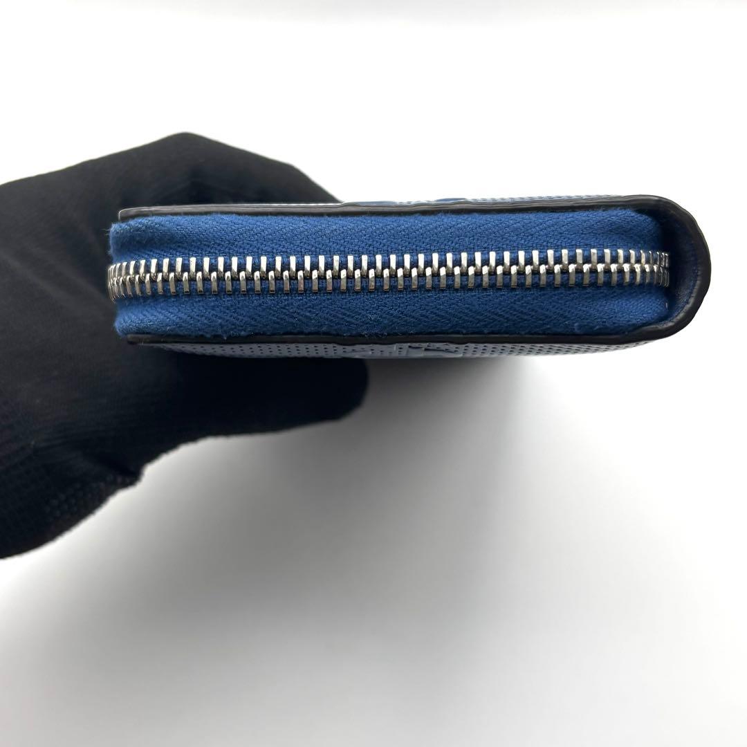 美品 グッチ 長財布 ジャンボGG エンボスロゴ ラウンドファスナー レザー