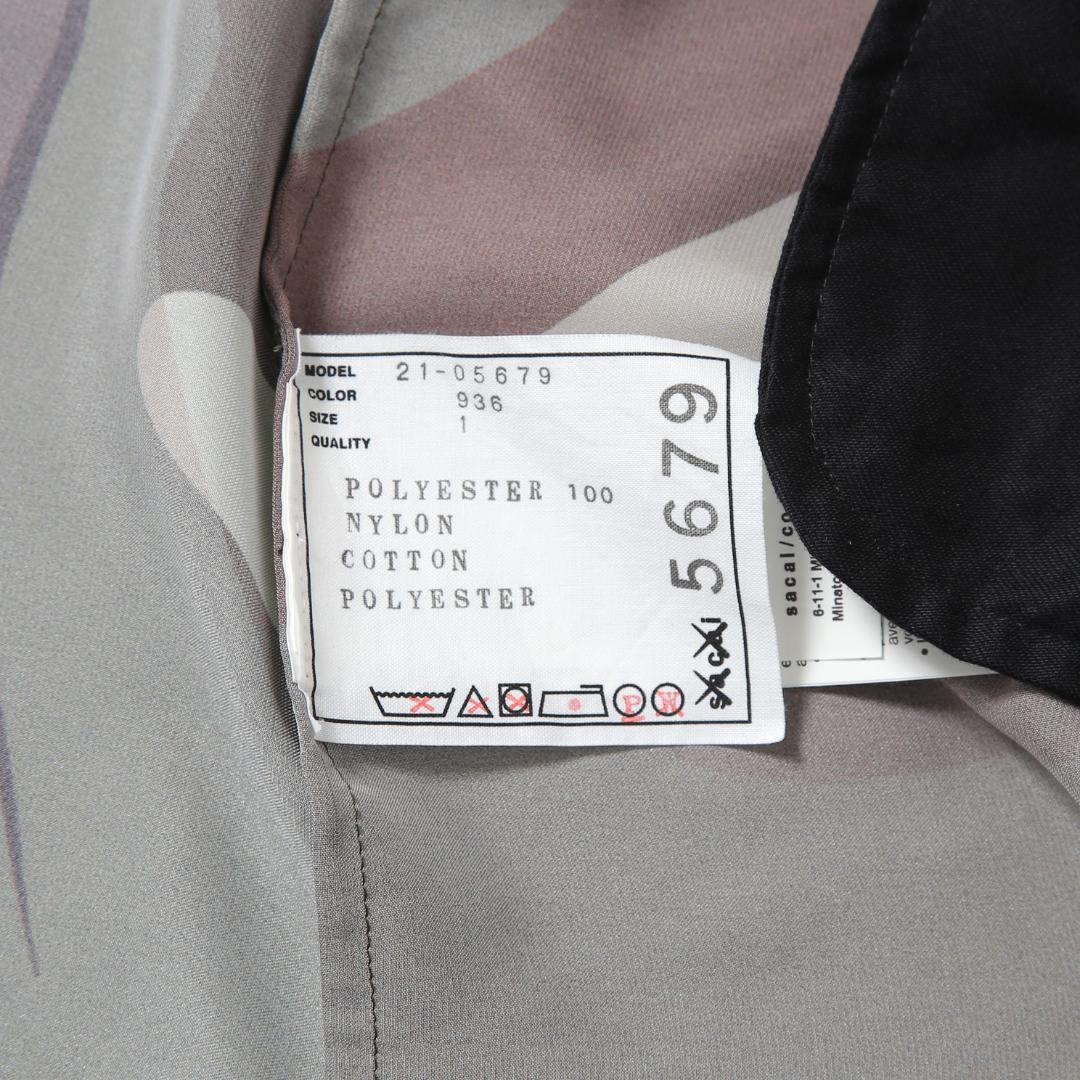 sacai x KAWS コラボ 21SS カモフラージュ シアー ブルゾン