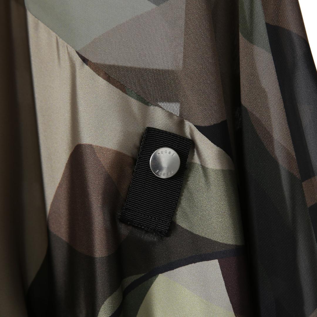 sacai x KAWS コラボ 21SS カモフラージュ シアー ブルゾン