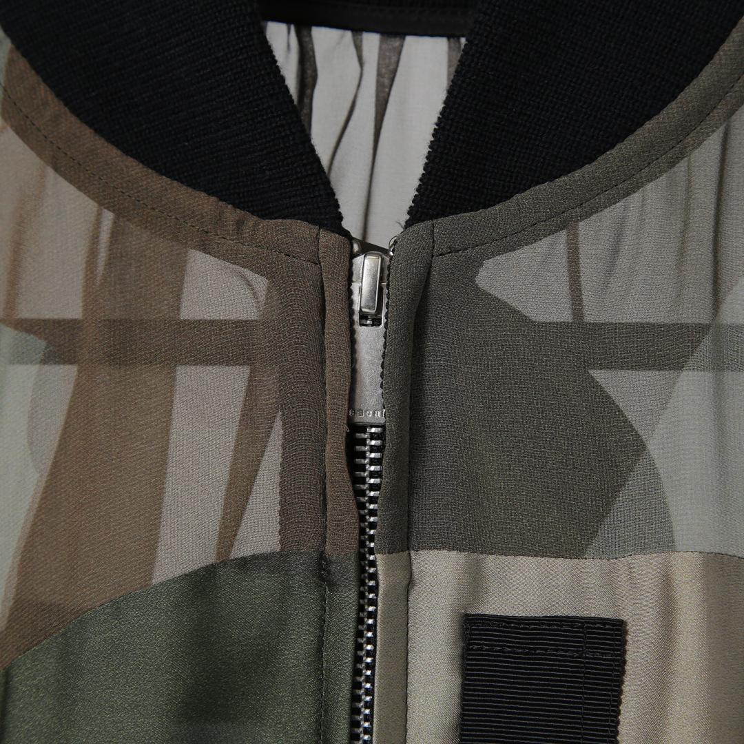 sacai x KAWS コラボ 21SS カモフラージュ シアー ブルゾン