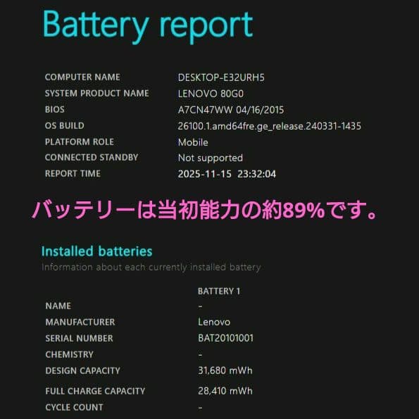 設定済✨️レノボノート✨️Lenovo G50ブラック✨️Win11＆オフィス