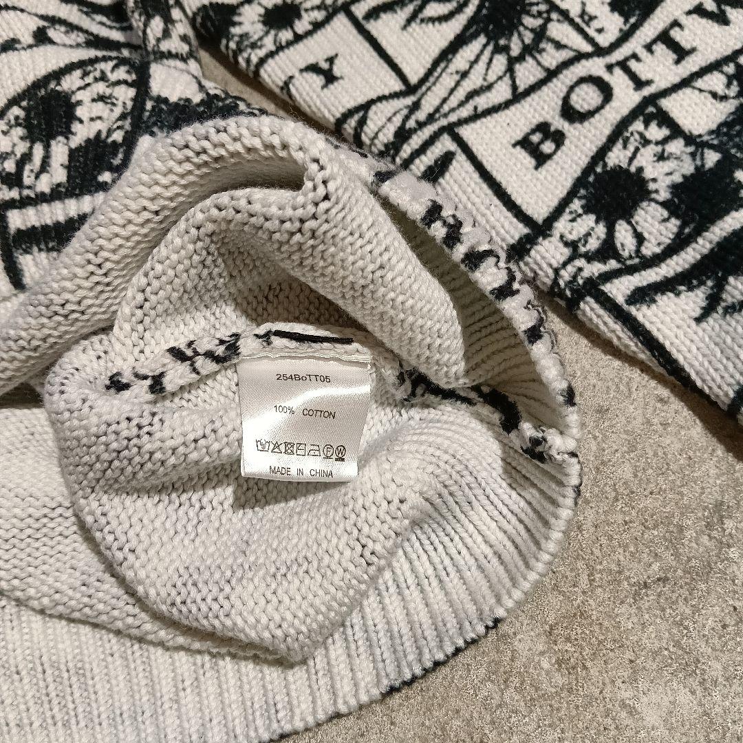 お*様 ホワイト M VERDY Ribbon Eyes Printed Kni