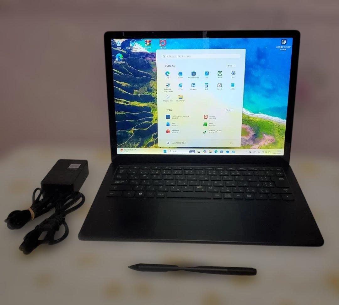 【MK】Surface Laptop 4 ブラック 充電器・ペン付き