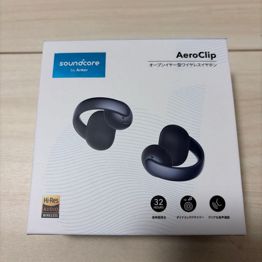 Anker AeroClip オープンイヤー　黒