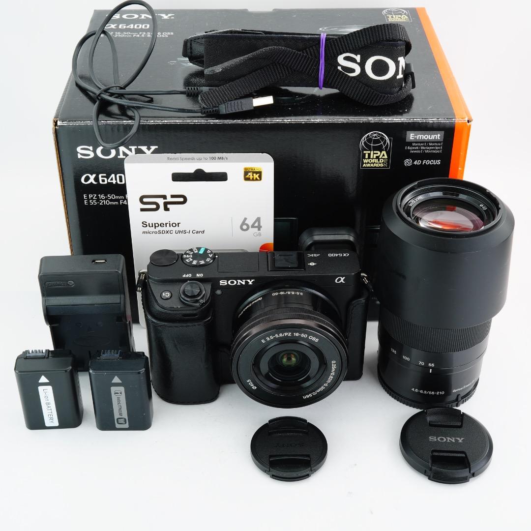 美品 SONY ミラーレス 真・α6400 ILCE-6400L すぐ撮影◎
