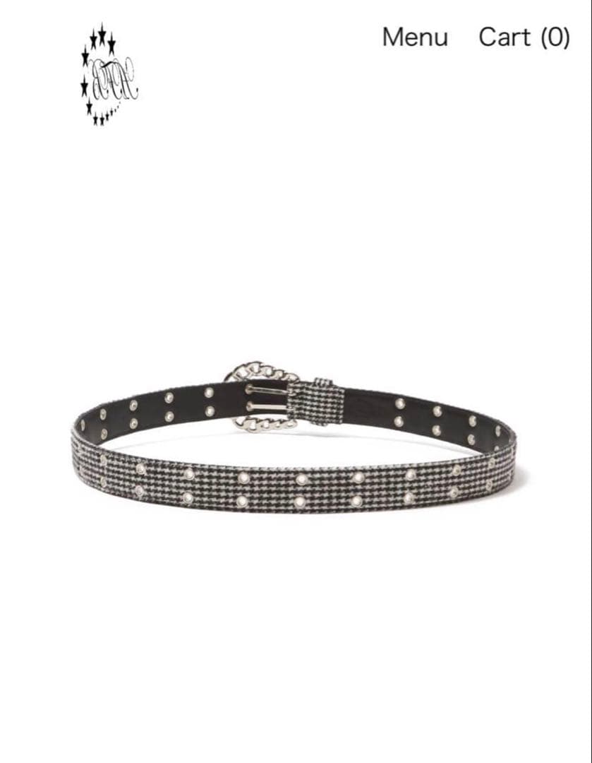 小物 AFB FLANNEL CHECK BELT