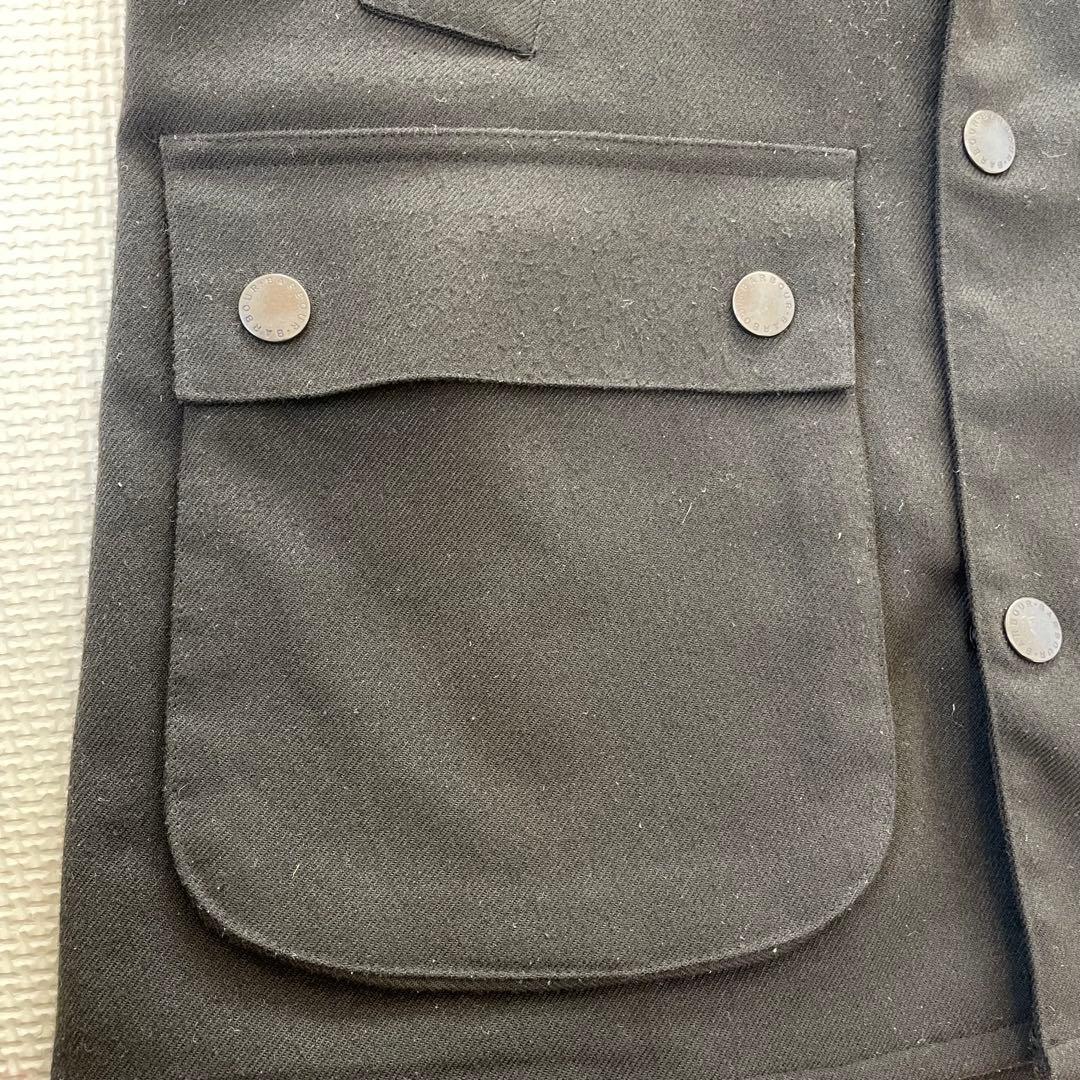 【美品】Barbour別注 Bedale SLウールライク36ビデイル　黒