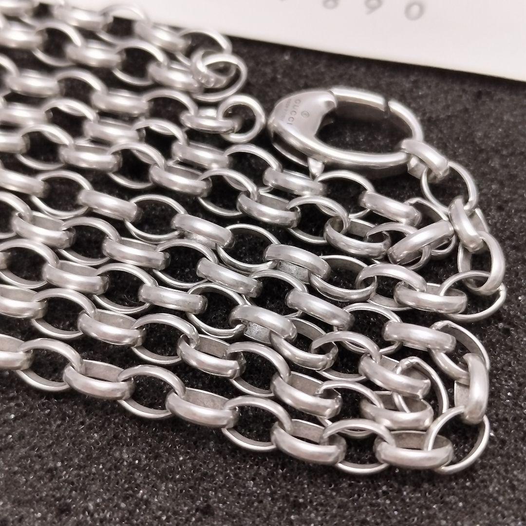 GUCCI シンプル チェーン ネックレス 55cm あずき グッチ